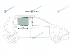 CHERY-S12 RDRH Стекло заднее правое опускное CHERY KIMO(S12) 5D HBK 07-15