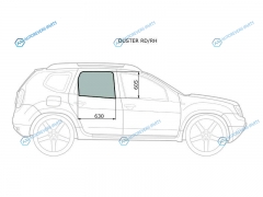 DUSTER RDRH Стекло заднее правое опускное RENAULT 10-21NISSAN TERRANO 14-