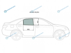 ACV40 RDRH Стекло заднее правое опускное TOYOTA CAMRY CV4 06-11
