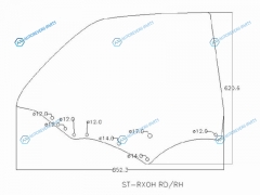 SPG-RXOH RDRH Стекло заднее правое опускное TOYOTA CHASER X100 96-01