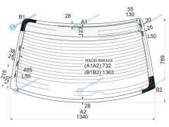 RXOH RWHX Стекло заднее с обогревом (с отв.) TOYOTA CHASER 96-01