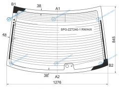 SPG-ZZT240-1 RWHX Стекло заднее с обогревом (с отв.) TOYOTA PREMIOALLION 01-07