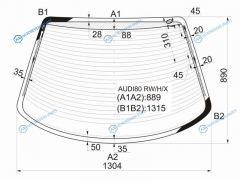 AUDI80 RWHX Стекло заднее с обогревом AUDI 80 B3 87-91 4D
