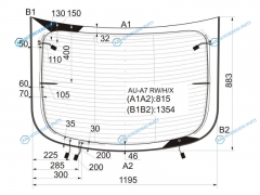 AU-A7 RWHX Стекло заднее с обогревом AUDI A7 SPORTBACK 10-18