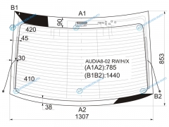 AUDIA8-02 RWHX Стекло заднее с обогревом AUDI A8 02-10