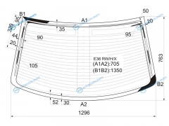 E36 RWHX Стекло заднее с обогревом BMW 3-SERIES 4D 91-98