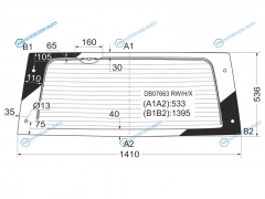DB07663 RWHX Стекло заднее с обогревом CHEVROLET LUMINA APVPONTIAC TRANS SPORT MINI VAN 89-96