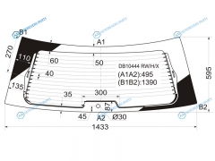 DB10444 RWHX Стекло заднее с обогревом CHRYSLER PACIFICA 5D 04-08