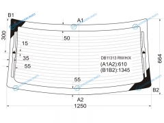 DB11313 RWHX Стекло заднее с обогревом CHRYSLER SEBRING 4D 07-11