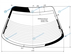 DB08838 RWHX Стекло заднее с обогревом CHRYSLER SEBRING CPE 95-00