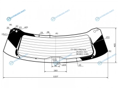 CI-DS5 RWHX Стекло заднее с обогревом CITROEN DS5 5D HBK 12-15
