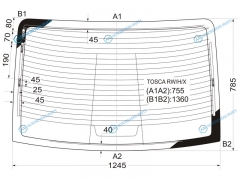 TOSCA RWHX Стекло заднее с обогревом DAEWOO 06-11CHEVROLET EPICA 06-12