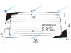 L251-HBK RWHX Стекло заднее с обогревом DAIHATSU CHARADEMIRA 35D 02-06