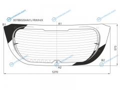 3578BGSHAI1J RWHX Стекло заднее с обогревом FORD FOCUS III 5D HBK 14-