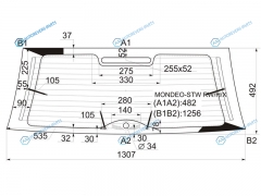 MONDEO-STW RWHX Стекло заднее с обогревом FORD MONDEO 5D WGN 93-00