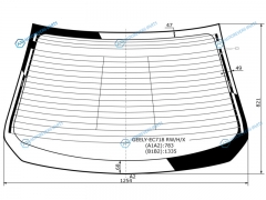 GEELY-EC718 RWHX Стекло заднее с обогревом GEELY EMGRAND EC7 4D 09-16