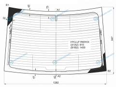 HYU-LF RWHX Стекло заднее с обогревом HYUNDAI SONATA LF 15-19