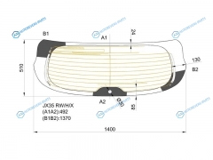 JX35 RWHX Стекло заднее с обогревом INFINITI L50(QX60) 13-16