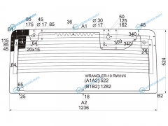 WRANGLER-10 RWHX Стекло заднее с обогревом JEEP WRANGLER (JK) 35D 10-18