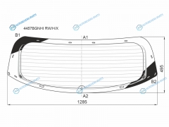 4457BGNHI RWHX Стекло заднее с обогревом KIA CEED 5D HBK 18-