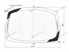 KMC-K5-20 RWHX Стекло заднее с обогревом KIA K5 20-