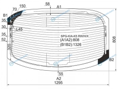 SPG-KIA-K5 RWHX Стекло заднее с обогревом KIA OPTIMA 4D 10-15