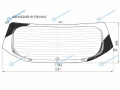 4461BGNR1H RWHX Стекло заднее с обогревом KIA SELTOS 20-