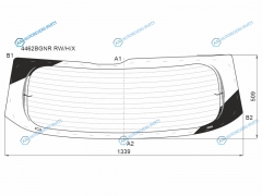 4462BGNR RWHX Стекло заднее с обогревом KIA SORENTO 20-