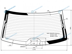 SPG-GRANTA RWHX Стекло заднее с обогревом LADA GRANTA 4D 11- DATSUN ON-DO 14-