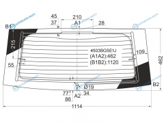 4503BGSE1J Стекло заднее с обогревом LADA PRIORA (ПРИОРА) 5D WGN 07-18