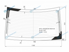 SPG-4592BGN RWHX Стекло заднее с обогревом LADA VESTA 15-