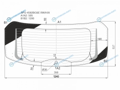 SPG-4592BGSE RWHX Стекло заднее с обогревом LADA VESTA SW 17-