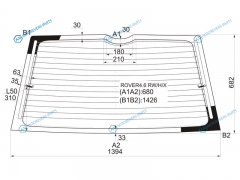 ROVER4.6 RWHX Стекло заднее с обогревом LAND ROVER RANGE 5D SUV 94-02