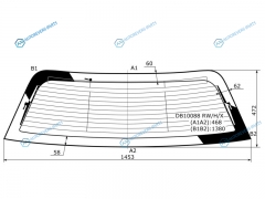 DB10088 RWHX Стекло заднее с обогревом LINCOLN TOWN CAR 4D SED 03-06