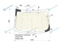 SPG-MAZ-6-13 RWHX Стекло заднее с обогревом MAZDA 6 4D SED 12-