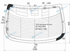 SPG-MAZDA6 RWHX Стекло заднее с обогревом MAZDA 6ATENZA 4D SED 02-07