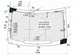 W218 RWHX Стекло заднее с обогревом MERCEDES-BENZ CLS (W218) CPE 11-17