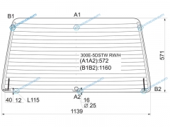 300E-5DSTW RWH Стекло заднее с обогревом MERCEDES-BENZ E-CLASS W124 5D WGN 86-95