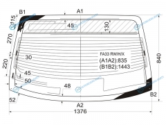 FA33 RWHX Стекло заднее с обогревом NISSAN CEFIRO A33 98-03NISSAN MAXIMA 98-06
