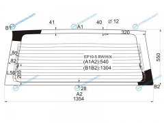 EP10-5 RWHX Стекло заднее с обогревом NISSAN PRIMERA 5D WGN 90-95