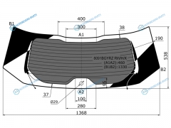 6091BGYRZ RWHX Стекло заднее с обогревом NISSAN X-TRAIL 14-