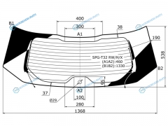 SPG-T32 RWHX Стекло заднее с обогревом NISSAN X-TRAIL 14-