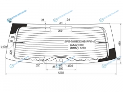 SPG-7811BGSHB RWHX Стекло заднее с обогревом SKODA FABIA II 5D HBK 07-14