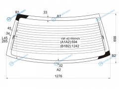 Y9F-4D RWHX Стекло заднее с обогревом SUZUKI CULTUS SWIFT 4D 89-95