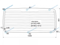 YR6 RWH Стекло заднее с обогревом SUZUKI JIMNY 98-18