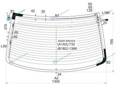 IS200 RWHX Стекло заднее с обогревом TOYOTA ALTEZZALEXUS IS200300 4D 98-05