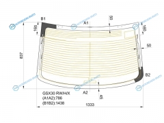 GSX30 RWHX Стекло заднее с обогревом TOYOTA AVALON 05-12