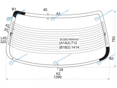 SV200 RWHX Стекло заднее с обогревом TOYOTA CAMRY GRACIA 4D SED 96-01