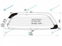 XSV35 RWHX Стекло заднее с обогревом TOYOTA CAMRYSCEPTER 5D WGN 92-96