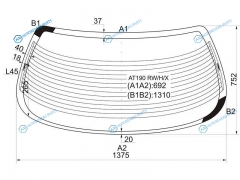 AT190 RWHX Стекло заднее с обогревом TOYOTA CARINA T19 92-96